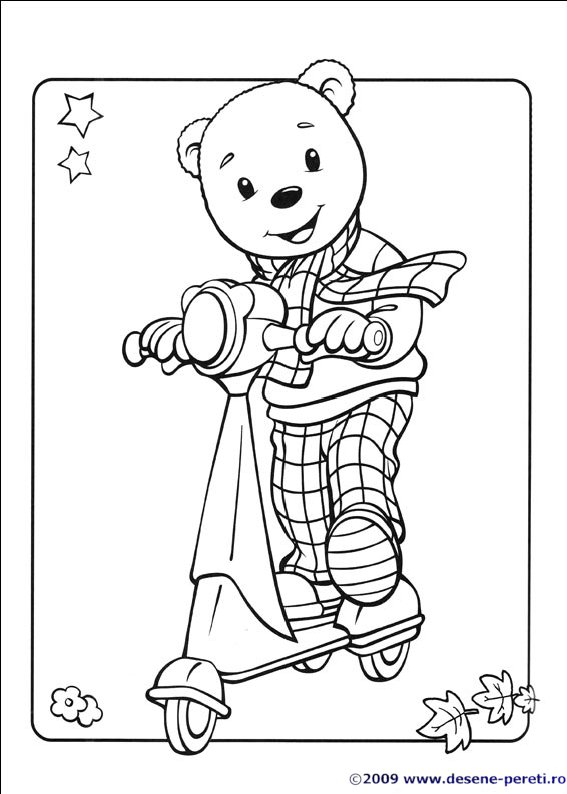 Rupert Bear desene de colorat